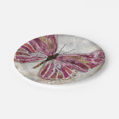 Errötender Schmetterlings-PapierTeller Pappteller (Schrägansicht)