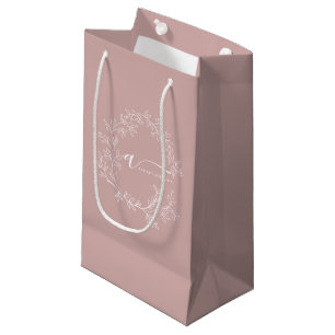 Errötender Staubiger Rosa Moderner Schriftzug Weib Kleine Geschenktüte