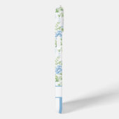 Errötendes Blau Wasserfarbe Florales Monogramm  Case-Mate iPhone Hülle (Rückseite / Rechts)