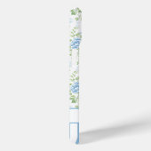 Errötendes Blau Wasserfarbe Florales Monogramm  Case-Mate iPhone Hülle (Rückseite / Rechts)