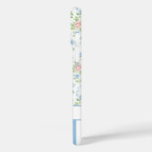 Errötendes Blau Wasserfarben Florales Monogramm Case-Mate iPhone Hülle (Rückseite / Links)