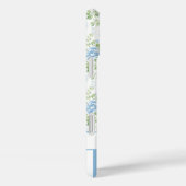 Errötendes Blau Wasserfarben Florales Monogramm Case-Mate iPhone Hülle (Rückseite / Rechts)