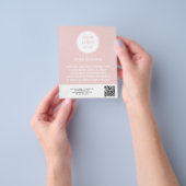 Errötendes Pink Geschäftslogo QR-Code Vorlage Flye Flyer (Gruppe)