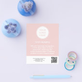 Errötendes Pink Geschäftslogo QR-Code Vorlage Flye Flyer (Einzeln)