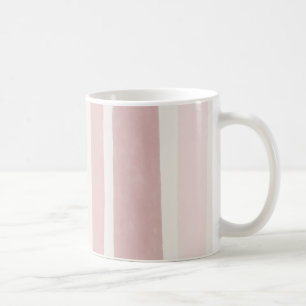 Errötendes Rosa Aquarellstreifen Modern Boho Kaffeetasse