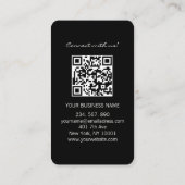 Errötendes Rosa-Beautysalon-Logo- QR-Code Visitenkarte (Rückseite)