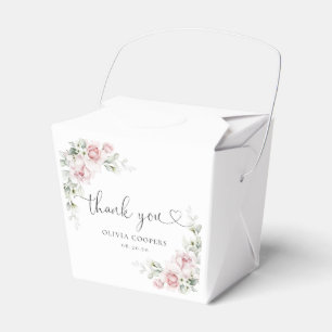 Errötendes Rosa Blumen Geschenkbox für Babyparty M Geschenkschachtel