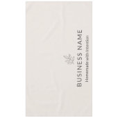 Errötendes Rosa Botanisches Logo Display Minimalis Tischdecke (Vorderseite)