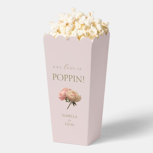 Errötendes Rosa | Chic Rosé Popcorn Geschenkschachtel (Geplatzt)