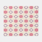 Errötendes Rosa-Decke Fleecedecke (Vorderseite (Horizontal))