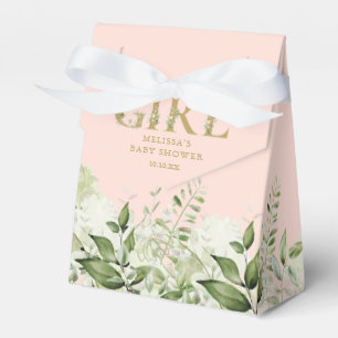 Errötendes Rosa Es ist ein Mädchen Grüne Erde Gold Geschenkschachtel