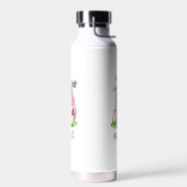 Errötendes Rosa Golf Monogramm Trinkflasche (Links)