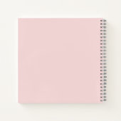 Errötendes Rosa Minimal QR-Code Scan mich Design Notizblock (Rückseite)