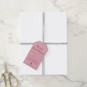 Errötendes Rosa Produkt Kleidungsanhänger Geschenkanhänger (Mit Garn)