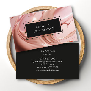 Errötendes Rosa Schönheitssalon Visitenkarte