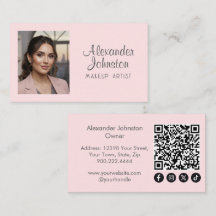 Errötendes Rosa Skript-Sozial-Icon QR-Code Foto-Ma