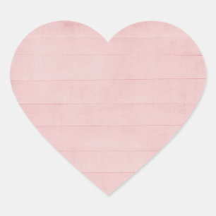 Errötendes Rosa Wasserfarben-Textur Aussehen Mädch Herz-Aufkleber