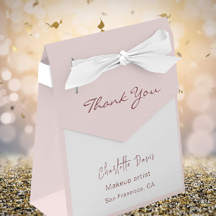 Errötendes Rosa Weiß Geschäft QR-Code Instagram Geschenkschachtel