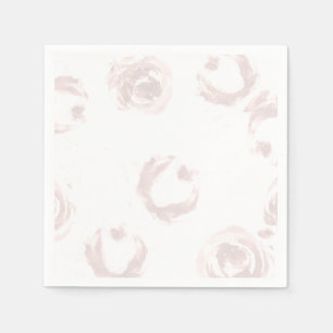 Errötendes schwarzes elegantes Blumenrosenkleid fü Serviette