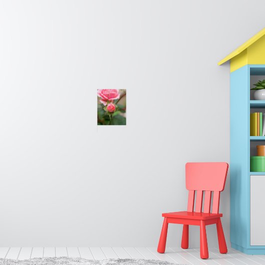 Errötendes Versprechen: Die sich entfaltende Rose Poster (Kinderzimmer 1)