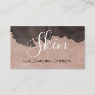 Errötet Rosen-Goldwatercolor-Haut-Sorgfalt des Visitenkarte