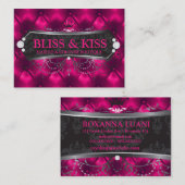 Errötet schwarzes Glück 311 der metallische Visitenkarte (Vorne/Hinten)