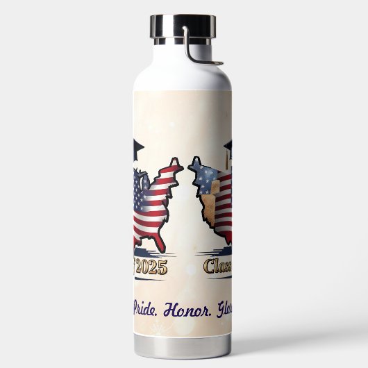 "Errungenschaften von Abschluss" Trinkflasche (links)