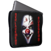 Ersatzchirurg - böser Clown Laptopschutzhülle (Vorne Rechts)