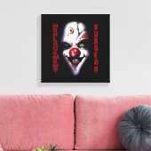 Ersatzchirurg - böser Clown Leinwanddruck (Insitu (Wohnzimmer))