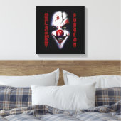 Ersatzchirurg - böser Clown Leinwanddruck (Insitu (Schlafzimmer))