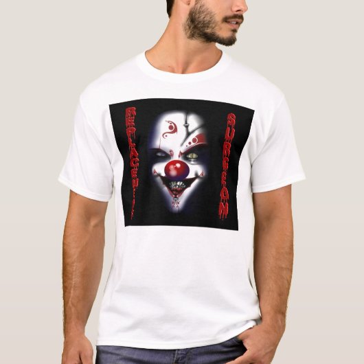 Ersatzchirurg - böser Clown T-Shirt (Vorderseite)