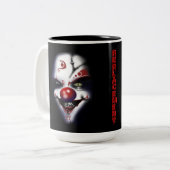 Ersatzchirurg - böser Clown Zweifarbige Tasse (Vorderseite Links)