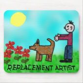 Ersatzkünstler Mousepad (Vorne)