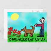 Ersatzkünstler Postkarte (Vorne/Hinten)
