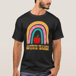 Ersatzlehrer-Regenbogen Niedlich zurück zur SchulA T-Shirt