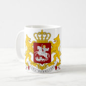 Ersatzmatte von Waffen Georgien Kaffeetasse (Vorderseite Links)