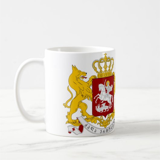 Ersatzmatte von Waffen Georgien Kaffeetasse (Links)