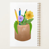 Ersatzschullehrer Pencils Blume Planer (Rückseite)