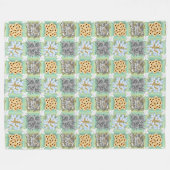 Ersatzteile-Imitat-Quilt Fleecedecke (Vorderseite (Horizontal))