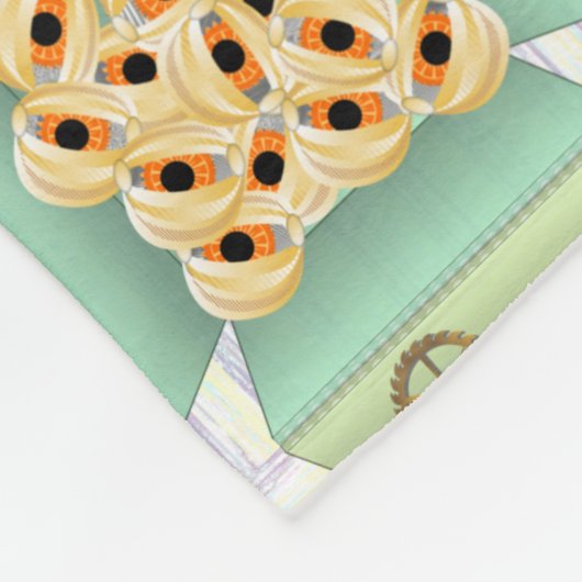 Ersatzteile-Imitat-Quilt Fleecedecke (Ecke)