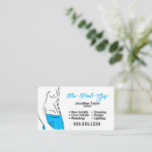 Ersatzteilkarte für Pool Visitenkarte (Stehend Vorderseite)