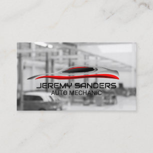 Ersatzteilshop Mechaniker repariert Autos Visitenkarte