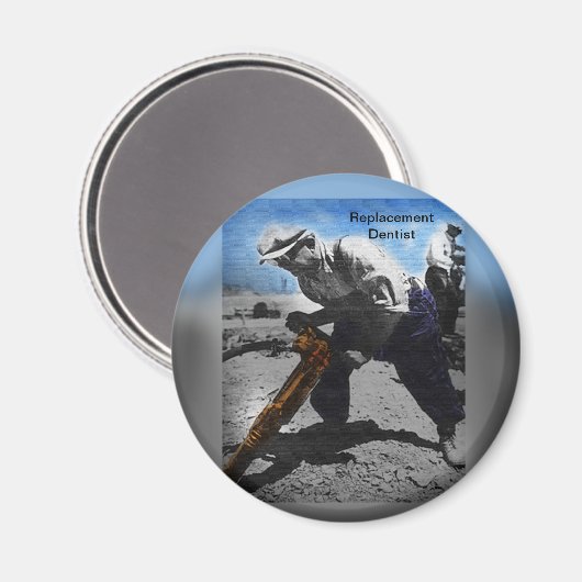 Ersatzzahnarzt Magnet (Vorderseite/Rückseite)