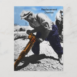 Ersatzzahnarzt Postkarte