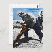 Ersatzzahnarzt Postkarte (Vorne/Hinten)