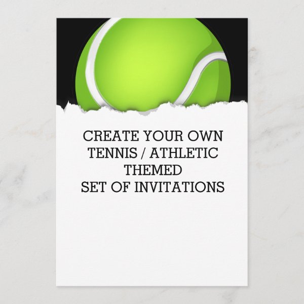 Tennis Einladungen Zazzle.de
