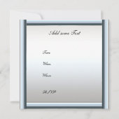 Erschaffen Sie Ihre Einladung (Rückseite)