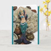 Erscheinen der schwarzen Mermaid-Karte Karte (Gelbe Blume)