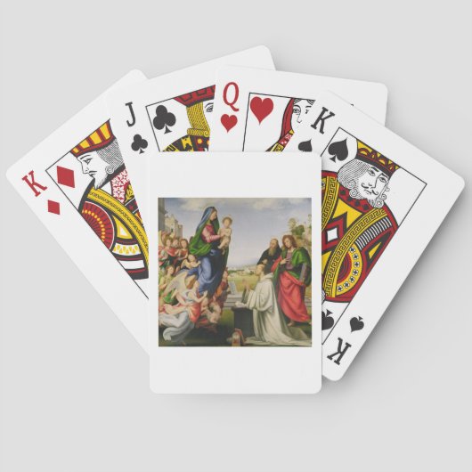 Erscheinung of the Virgin to St. Bernard, 1504-07  Spielkarten (Rückseite)