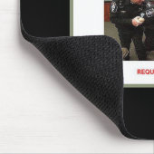 erschießen Sie graues borderphixr Mousepad (Ecke)